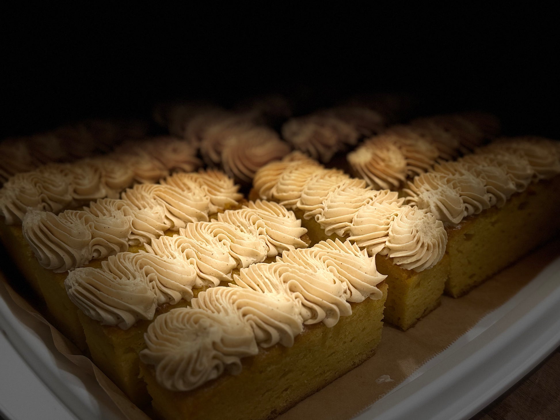 Orange & Almond Tea Cake with Caramel & Vanilla Swiss Buttercream | Bannerman's Breads and More