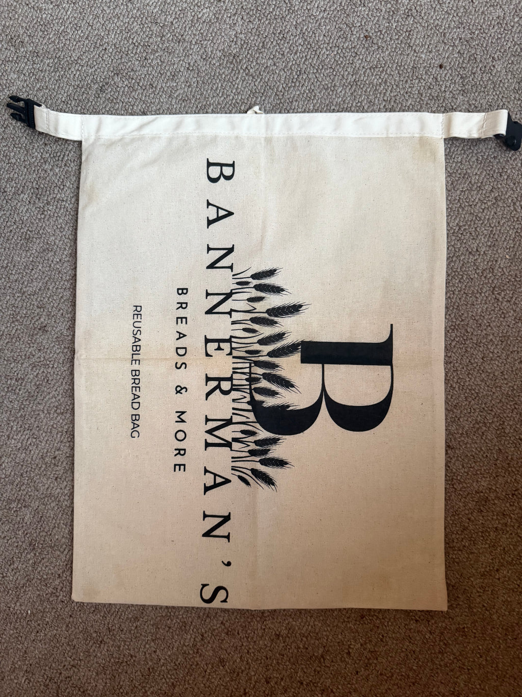 Bees wax lined Re-usable Bread bag, - Bannerman's Breads