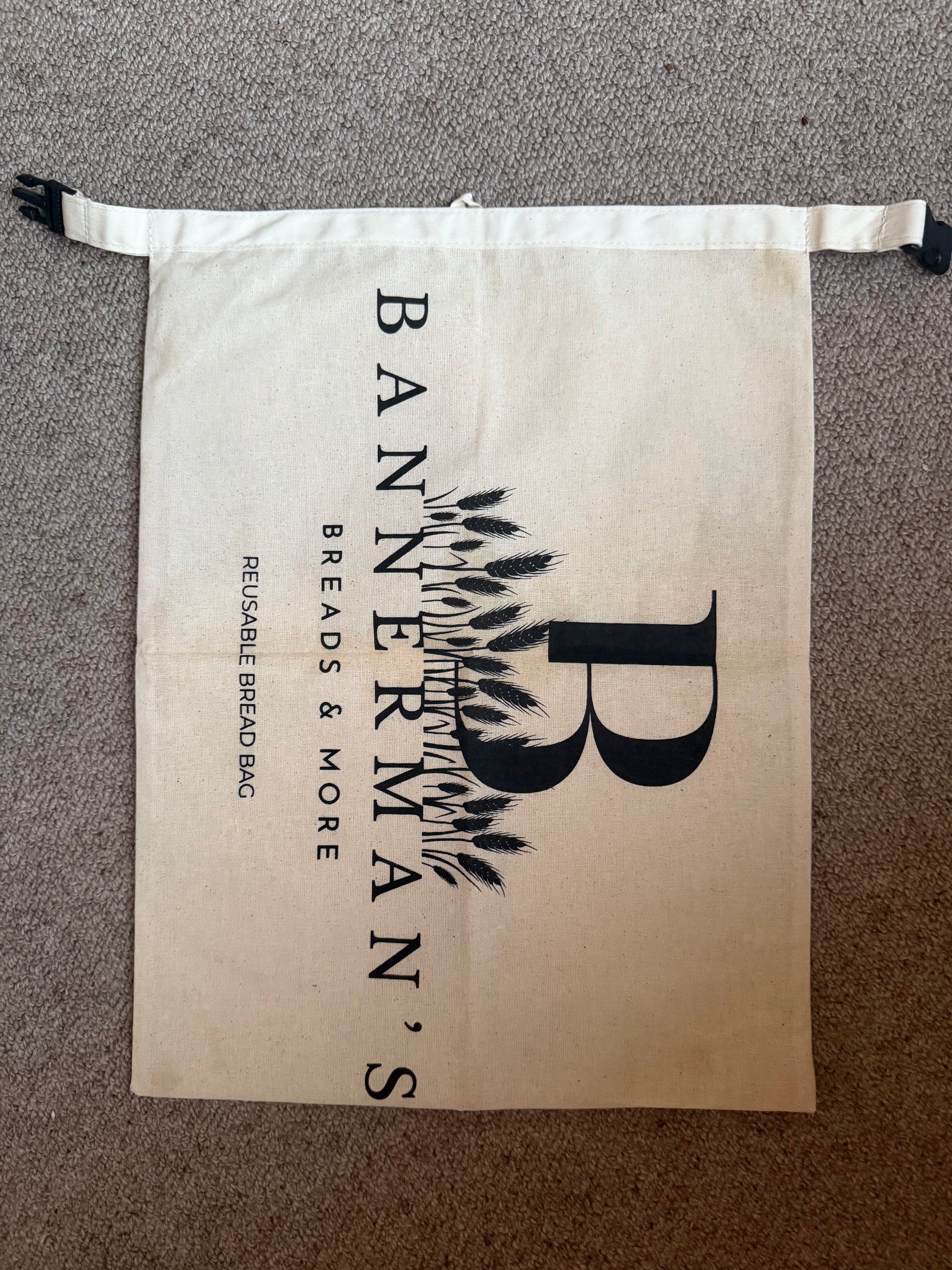 Bees wax lined Re-usable Bread bag, - Bannerman's Breads