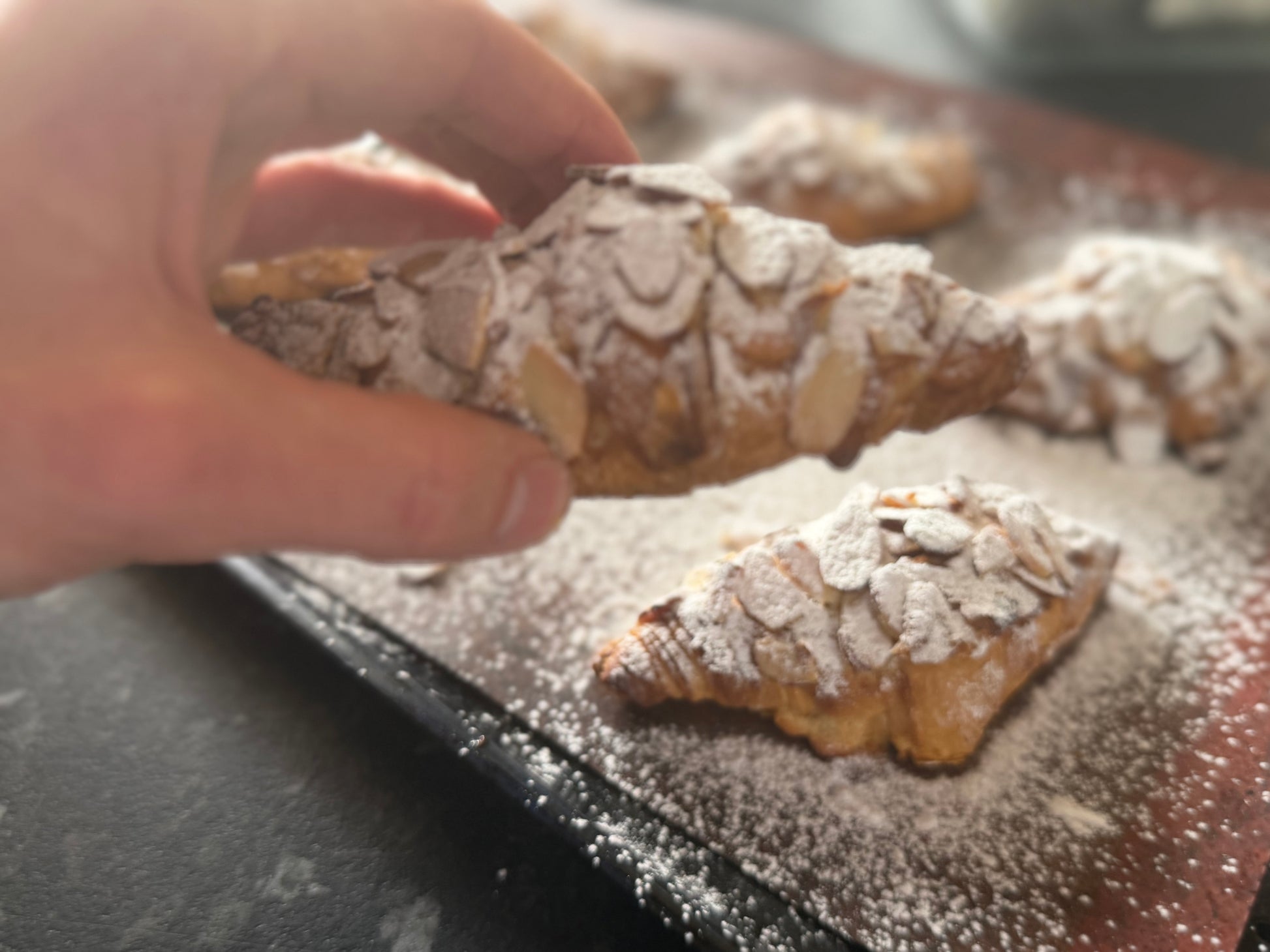 Mini Almond Croissants