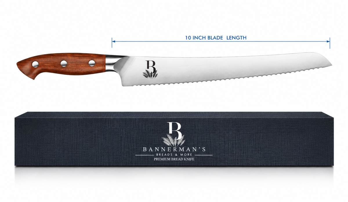 Bannerman's Premium Bread Knife – 10" / 25.4cm German Stainless Steel