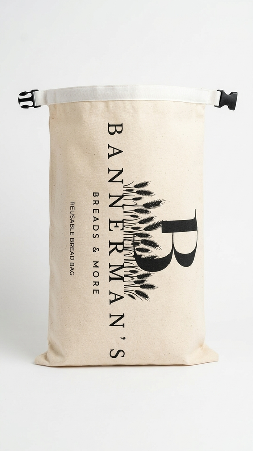 Beeswax-lined Reusable Bread bag for sourdough - Bannerman's Breads & More